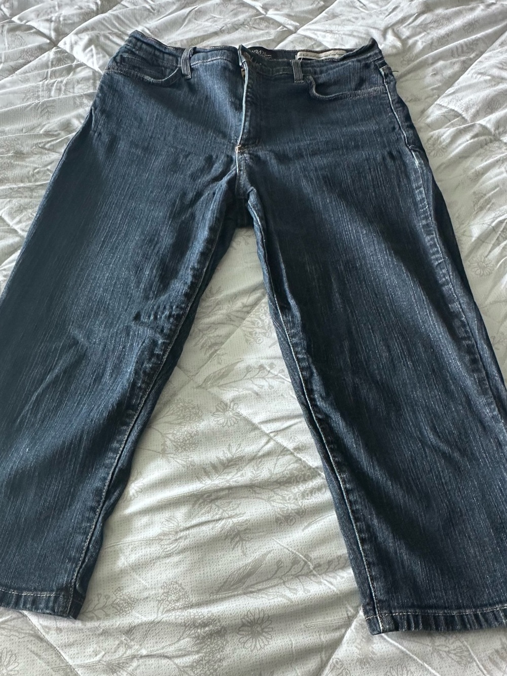 NYDJ Dark Blue Cropped Capris Jeans Made in USA